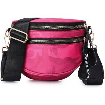 Semi-Circle Nylon Messenger Bag