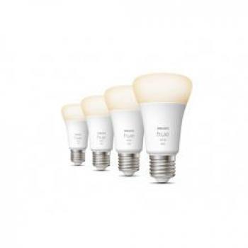 Philips Dimbare LED Lamp E27 9W 800 lumen Hue White (4-pack)