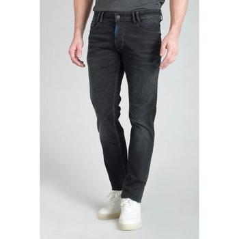 Pantalon droit en coton bleu pour homme
