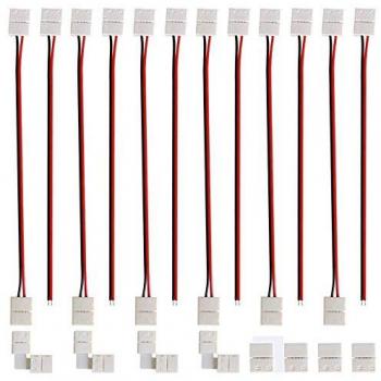 Connettore per alimentazione strisce LED 8mm