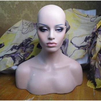 Fiberglas Mannequin Kopf für Damenmode und Accessoires