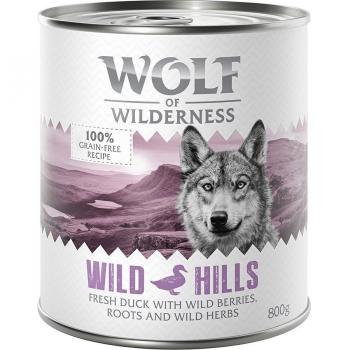 Wolf of Wilderness Adult 24 x 800 g umido Single Protein per cane