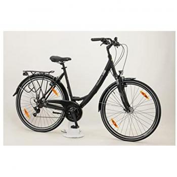 PEGASUS Piazza 21 28 Trekkingrad – Wave schwarz matt (Rahmenhöhe 55 cm, Größe 175‑185 cm)