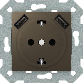 Enchufe con cargadores USB BJC VIVA 23526-USB-GL