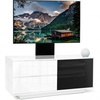 Gallus Ultra Gloss White TV Cabinet with Mounting Arm for 55 TVs