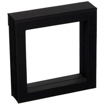 Albenfabrik 3‑D-Schweberahmen schwarz, 13 cm – Modell SAFE 4507