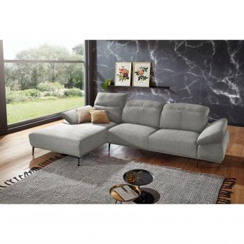 Ecksofa „Levi“ Design – W.SCHILLIG, 309 cm Breite, Flachgewebe S22