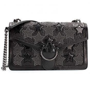 Damen-Stars Tasse Umhängetasche PINKO LOVE Nero Uni
