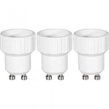 GU10–E14 Adapter‑Koffer (3‑er) von Renkforce