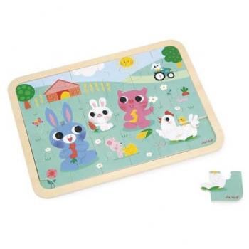 Puzzles boisé “Ferme” – Janod 24 pièces
