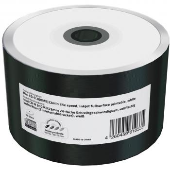 MediaRange Mini CD-R 25 Minuten Fullface Printable 50 Stück