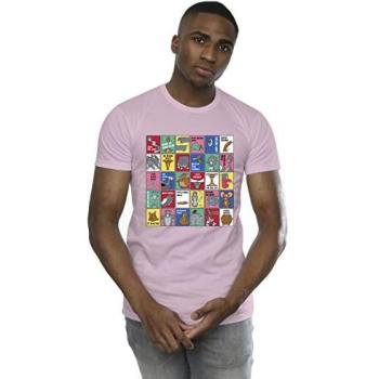 Men’s Red Animated Grid Squares Top