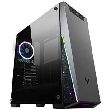Case per PC ITek T-MASK, Midi Tower, ATX/Micro-ATX/Mini-ITX, 2 porte USB 3.0, nero/grigio