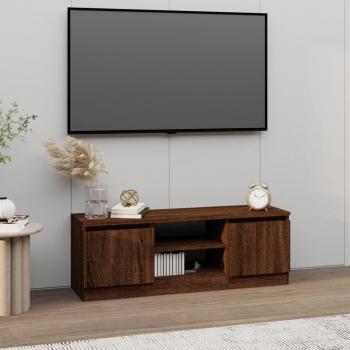 VidaXL 102x30x36 cm TV Cabinet with Door in Brown Oak