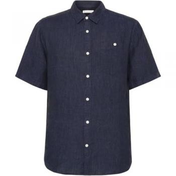 KnowledgeCotton Leinen-Casual Short Sleeve Shirt – Herren, Größe L