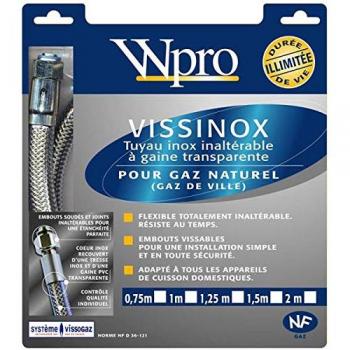 Flexible Gaz Naturel 1,5m avec Embouts Vissables WPRO