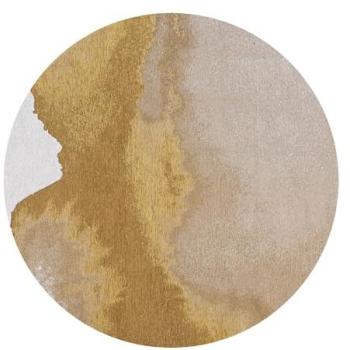Lagoon Sunset Tapis de Salon 170x240 – Design en Encre & Teintes Chaudes