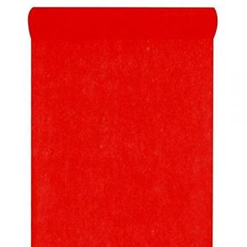 CHEMIN DE TABLE ROUGE 30CM X 10M