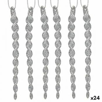 Weihnachtsschmuck Kugel Silber 13,5 cm