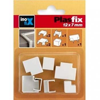 Inofix Link Steckdoseleisten-Set weiß verchromt, 12 × 7 mm
