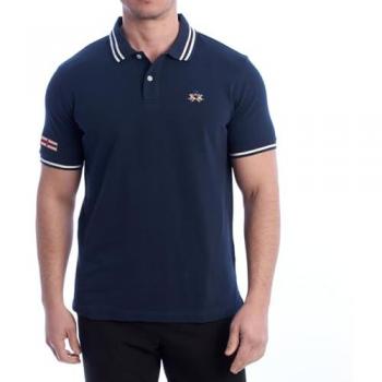 LA MARTINA Regular Fit Kurzarm‑Poloshirt Herren Blau S (07017)