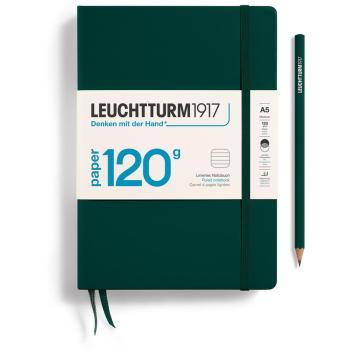 A5 „Grüner Turm“ Notizbuch – 203 liniert, 120 g/m², Hardcover Edition 120