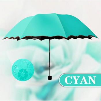 Parapluie Compact Anti‑UV Fleur Portable