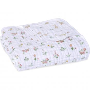 Katoen Moselijn Couverture 112x112 cm – Country Floral