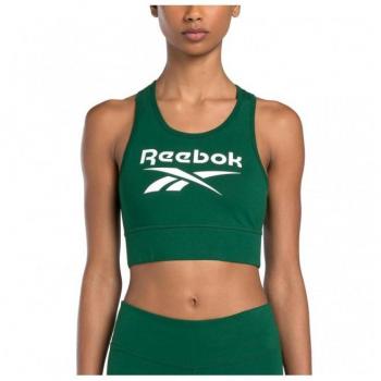 Reebok Top Sportivo Identity Big Logo Cotone Verde XS