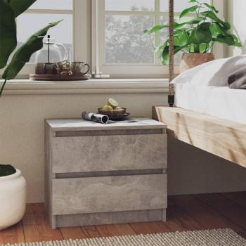 VidaXL Bedroom Cabinets 2 pcs Concrete Grey 50x39x43.5 cm Engineered Wood