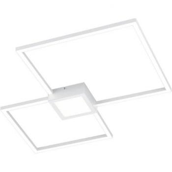 Plafoniera HYDRA LED doppio quadrato + luce centrale dimmerabile 66CMX66CM bianca 676240331