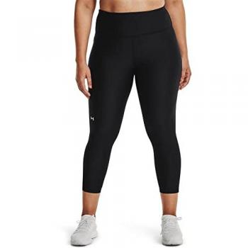 Under Armour Black/White 7/8 Leggings for Curvy Women