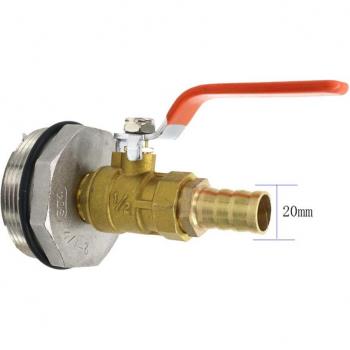 60mm External Thread IBC Brass Tank Adapter for 13mm 15mm 20mm 25mm Garden Hoses