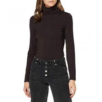 Blusa Vero Moda Vmava Lulu LS Cuello Alto, Color Negro, Talla 36