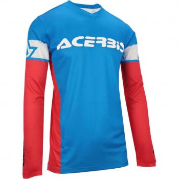 Acerbis MX J‑Track Inc 2.0 Rasenmotocross-Jersey – Rot-Blau, Größe M, Herrenmodell