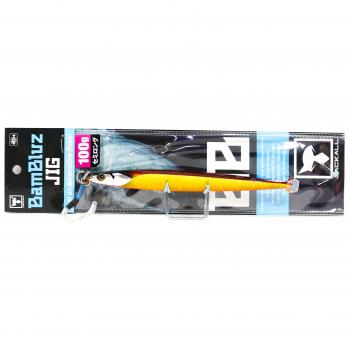 Jackall Metal Jig Bambluz Semi Long 100 g Red‑Gold