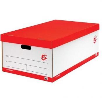 FSC Jumbo Storage Box White Pack of 5