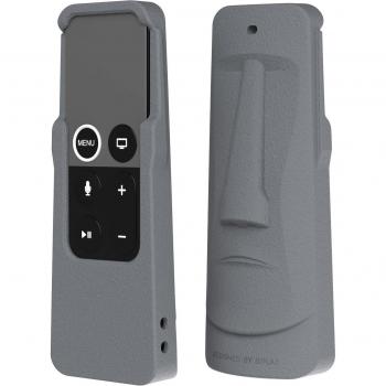 Easter Island Moai Statues Silicone Protective Case for Apple TV 4K (4th Generation)