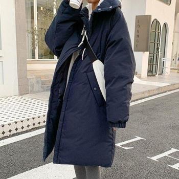 Colorfaith Women's Stand Collar Long Puffer Coat CO850