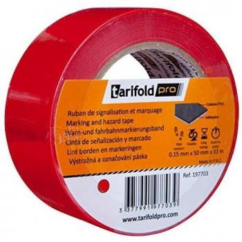 Ruban décoratif fête Tarifold 197703 – Rouge, 5 cm × 33 m