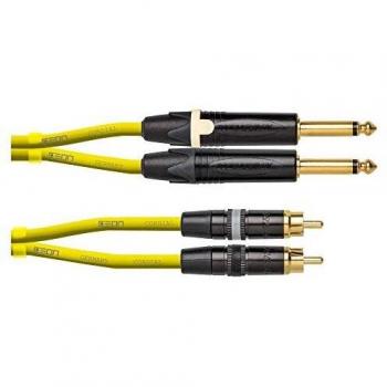 Cordial CEON Cavo Audio DJ Plug-RCA 1,5 Y Giallo