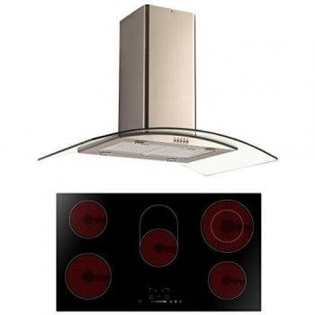90 cm Cookology Island Stove & Hood Combo – Touch Control