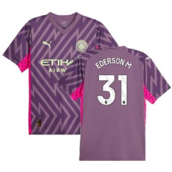 Delantero Deportivo Manchester City Camiseta Morado Carbón 2024