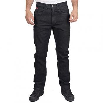 Men's Black Workwear Straight Leg Denim Jeans