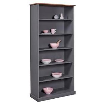 Libreria LZ Pino 90x38x190 Grigio