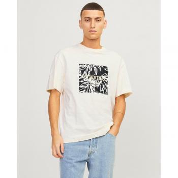Camiseta de Manga Corta Jack&Jones para hombre en color beige