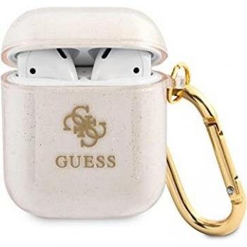 Guess Glitter Gold Airpods Pro Case Cover