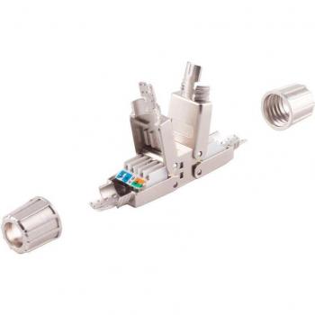 Shiverpeaks Netzwerkstecker Cat. 6A, RJ45, werkzeuglos, STP