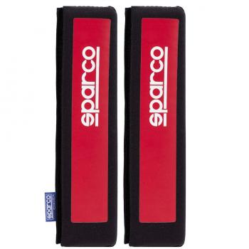 Sparco 2 Pillow Seat Belt Pad – Red/Black Combo
