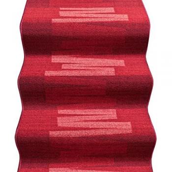 Tapis d'Entrée Bordé Bordeaux 67x650 cm